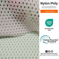 Tissu en maille hexagonale à gros trous 100 % polyester blanc 120 g/m² 1 mm pour sacs à linge et sacs de rangement