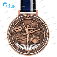 Medalla Personalizada para Instrumentos Musicales, Coros, Conjuntos, Bandas, Espectáculos de Danza, Medallón Musical Personalizado