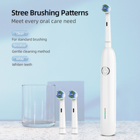 Vente en gros de brosse à dents électrique brosse rotative Rechargeable Pro têtes orales modes minuterie brosse à dents électrique Usb