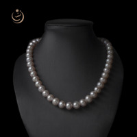 Collier de perles Edison AAA- Light Lavender de 9 à 11 mm