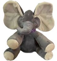 Jouet en peluche éléphant chantant électrique, animal en peluche doux avec musique, poupée en polyester et coton PP pour cadeaux d'enfants