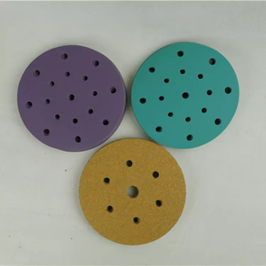 Disques de ponçage PSA à crochet et boucle en oxyde d'aluminium rouge de haute qualité 5 pouces 125mm 8 trous 6/7/9 pouces - Product Image 6