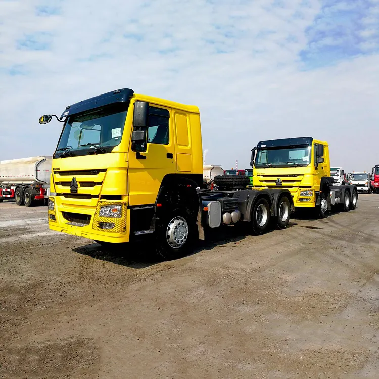 Sinotruck HOWO traktör kamyon traktör kafası 6X4 380HP 400HP 420HP traktör kamyonları yarı römork için