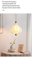 Suspension ovale contemporaine chic à hauteur réglable avec LED intégrée blanc chaud, en tissu doux, à intensité variable pour la maison et le bureau