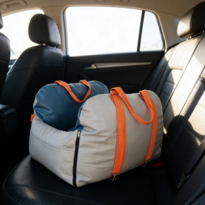 Cama para Perros y Gatos Golden Pet, 63x48x45cm, Color Azul Gris, Cojín de Viaje para Asiento de Coche, Cama Cómoda para Mascotas - Product Image 3