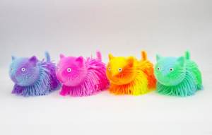 XTQ Anti Stress giocattolo due colori misti peli folti gatto strizza Fidget bambini giocattolo - Product Image 5