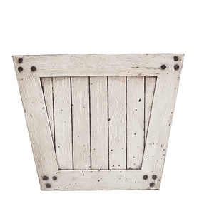 Garden Big <strong>square</strong> Plant Pot Decorative Plastic Outdoor <strong>Wood</strong> Effect <strong>Planter</strong> - Product Image 1