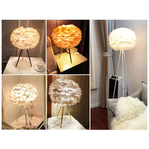 Đèn sàn lông vũ Bắc Âu nghệ thuật lãng mạn gia đình phòng khách phòng ngủ nữ sáng tạo đèn đứng trang trí LED - Product Image 2