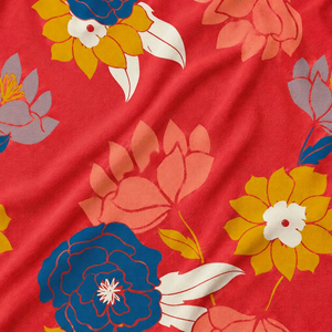 Floral Printed Organic Eco-Friendly 100% Viscose <b>Fabric</b> Woven Textile for Garment Home Decor Lining Skirts - Product Image 1