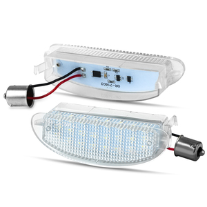 Luz LED duradera para matrícula para <span class=keywords><strong>Renault</strong></span> Twingo <span class=keywords><strong>Clio</strong></span>, resistente al agua, fácil de instalar, accesorios para coche - Product Image 3