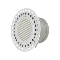 Grille d'aération encastrée ABS sans bordure, réglable, de luxe, simple, ultra-mince, ronde