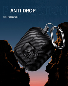 Étui de protection pour écouteurs housse antichoc pour Airpods 1 Pro 2 <span class=keywords><strong>3</strong></span> 4 ANC housse <span class=keywords><strong>coque</strong></span> de Texture en Fiber de carbone noire pour Coques AirPods4 - Product Image 4