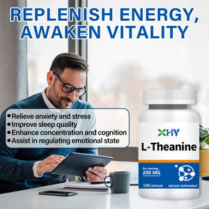 L-theanine Vitamin D3 B12 bebas gula Mint Melatonin suplemen otak kafein l-theanine kapsul untuk suasana hati perawatan tidur - Product Image 4