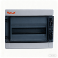 Boîte de distribution d'alimentation étanche en plastique ABS KORLEN KNHA IP66/IP65 avec disjoncteur, portable et pratique, Zhejiang