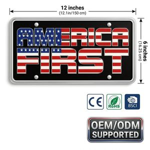 Plaque d'immatriculation Wanfeng America First 250 Years en aluminium 3D gaufré, pour voiture, thème Indépendance des États-Unis, fournisseur d'usine en gros - Product Image 2