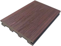 Cubiertas de madera impermeables ecológicas para exteriores, cubiertas compuestas con tapa de coextrusión de madera para decoración exterior