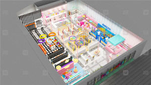 Desain Interior Toko Mainan Ulang Tahun Khusus, Showroom, Balon, Toko Hadiah, Furnitur, Kostum Karnaval, Dekorasi Toko Pesta - Product Image 2