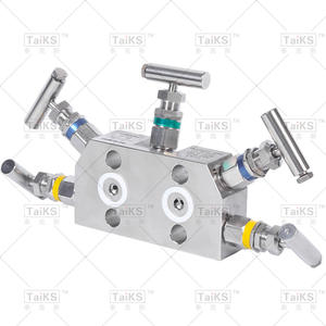 Collecteur à cinq vannes intégré haute pression en acier inoxydable coplanaire pour instrument d'admission - Product Image 4