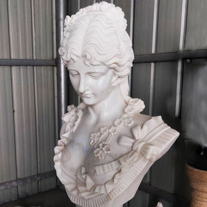 Marbre Marbre <span class=keywords><strong>Femme</strong></span> Tête Sculpture Pierre <span class=keywords><strong>Buste</strong></span> Statue Sculpture Marbre Romain <span class=keywords><strong>Buste</strong></span> Fabricants - Product Image 4