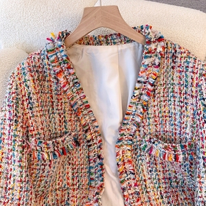 Cappotto Casual da <span class=keywords><strong>Donna</strong></span> alla Moda con Stampa a Quadri Inglese, Impermeabile, Traspirante, con Maniche a Lanterna e Collo Tondo per la Primavera - Product Image 6