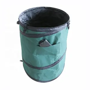 Grosir foldable camping limbah-Taman Lipat Tempat Sampah Lipat Oxford Kain Daun Tempat Sampah Taman Daun Tas Recycle Garden Tip Portabel Penyimpanan Mainan tas