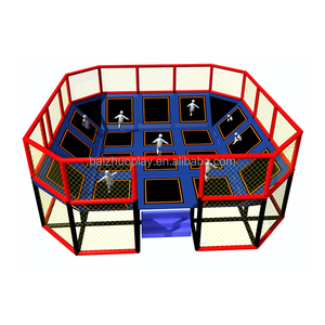 Grand <span class=keywords><strong>trampoline</strong></span> rebondissant avec filet, équipement de jeu intérieur pour enfants, <span class=keywords><strong>accessoires</strong></span> de parc de trampolines - Product Image 6