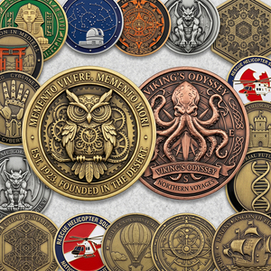 Moneda de desafío 'Raíz en Cristo' con esmalte color oro antiguo, robusta, con árbol, moneda cristiana de la suerte, monedas con versículo bíblico de la fuerza - Product Image 3