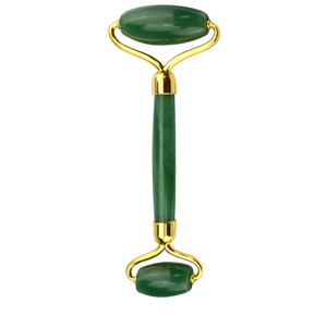 Jadeite green stone anti-aging face massager pink tool set - Product Image 1