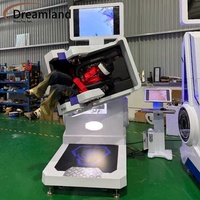 Simulador de Vuelo VR con Rotación de 360° de Dreamland Factory Direct, Equipo de Juego de Montaña Rusa de Realidad Virtual 9D para Centro de Entretenimiento