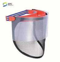 Résistance aux chocs thermiques protection du visage contre les liquides Broyage des éclaboussures volantes casque de sécurité industrielle bouclier facial pour casque dur