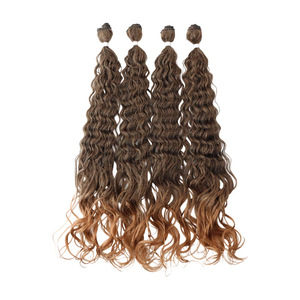 Peluca Larga Rizada de Fibra Química Estilo Latino Americano, Ondas Profundas, Trenzas Desordenadas, Ondas de Agua - Product Image 5