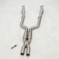 Tubo de Escape de Alto Rendimiento SDO T304, Tubo Intermedio en X para Maserati Gran Turismo GT M145 4.2L 4.7L 2007-2019 con Catalizador y Tubo de Bajada