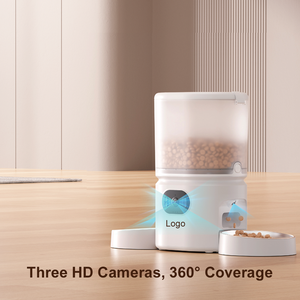 Nouveau produit pré-vente intelligent double bol chat chien mangeoire 3 caméras HD vue à 360 degrés analyse automatique de la santé enregistrement vidéo - Product Image 2