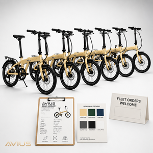 Bicicleta Plegable AVIUS Sand de 20 Pulgadas con Llanta de Aluminio Resistente, 7 Velocidades, Carga de 120 kg, para Entregas y Desplazamientos, con Doble Freno de Disco, Acero de Alto Carbono - Product Image 5