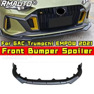Para GAC Trumpchi EMPOW 2021: Kit de carrocería con alerón difusor y labio divisor de parachoques delantero, negro brillante, pieza de modificación de labio de parachoques - Product Image 1