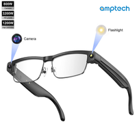 Nouvelles Lunettes Intelligentes IA 2026 à Double Lentille Optique, Traduction en Temps Réel, Lecteur de Musique, Appel Bluetooth, Wi-Fi 6, Caméra 1080P, Tactile + Bouton