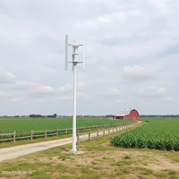 Éolienne à axe vertical durable de 2 kW, longueur de pales de 2000 mm, démarrage à faible vitesse du vent, énergie renouvelable extérieure