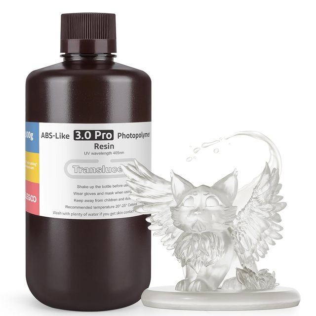 ELEGOO 3.0 Pro ABS3PR-009 3D Printer Resin ABS-Like 405nm UV-Curing Photopolymer Low Viscosity High Precision Rapid B0DB4GZ11B