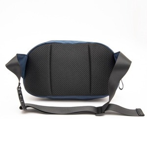 Blue Anti-theft Zipper Hard Shell Daily Commuter <b>Spliced</b> Bag Minimalist Waist Bag - Product Image 2