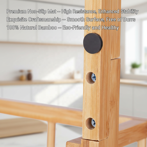 Organizzatore <span class=keywords><strong>da</strong></span> Cucina Minimalista a 3 Ripiani in Bambù, Porta Spezie <span class=keywords><strong>da</strong></span> <span class=keywords><strong>Parete</strong></span> ad Alta Capacità, Scaffale per Stoccaggio in Cucina - Product Image 4