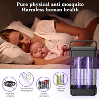 Piège à moustiques électrique UV JZ BRAND 12W en plastique solide, écologique, silencieux, pour la maison, anti-parasites d'intérieur