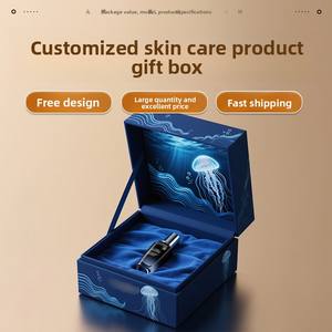 Caja de Regalo Muscle Bottom Liquid, Caja de Empaque Personalizada para Productos de Cuidado de la Piel, Caja de Regalo Personalizada para Cosméticos y Cuidado Personal - Product Image 1