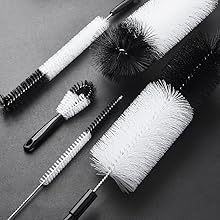 5-Pack <b>Long</b> <b>Handle</b> Cleaning <b>Brushes</b> Set for Narrow Wine/Bee/Thermos/Flask Lid Bottle <b>Brush</b> - Product Image 6