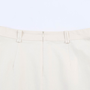 Falda midi <span class=keywords><strong>de</strong></span> encaje estilo europeo personalizada para primavera 2026 con abertura - Falda <span class=keywords><strong>de</strong></span> cintura alta a la moda con dobladillo dividido, OEM/ODM <span class=keywords><strong>de</strong></span> fábrica china - Product Image 4
