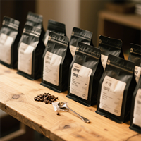 Individuell Bedruckter Standbeutel Geruchsdichter Kunststoff-Kaffee-Tee-Beutel mit Aufdruck