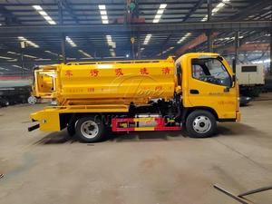รถดูดสิ่งปฏิกูลและดูดฝุ่น Foton 5CBM, รถบรรทุกสำหรับทำความสะอาดถังบำบัดน้ำเสีย ถังตะกอน และดูดและขนส่งน้ำเสีย - Product Image 2