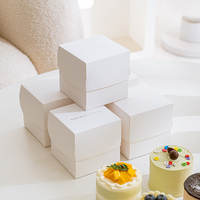 Boîte à gâteau en papier de qualité alimentaire en gros, boîte à gâteau pliable en carton pour anniversaire, mariage, emballage de boulangerie