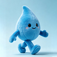 Costumes de mascotte en forme de goutte d'eau mignons et personnalisés en mousse, utilisés comme accessoires de défilé pour la promotion de produits