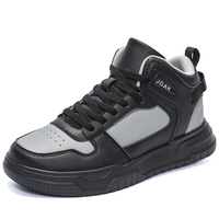 Baskets montantes en cuir pour hommes, grandes tailles US 15 16 EUR 49 50, blanches, respirantes, de qualité supérieure, avec soutien de la cheville, pour le skateboard et le sport