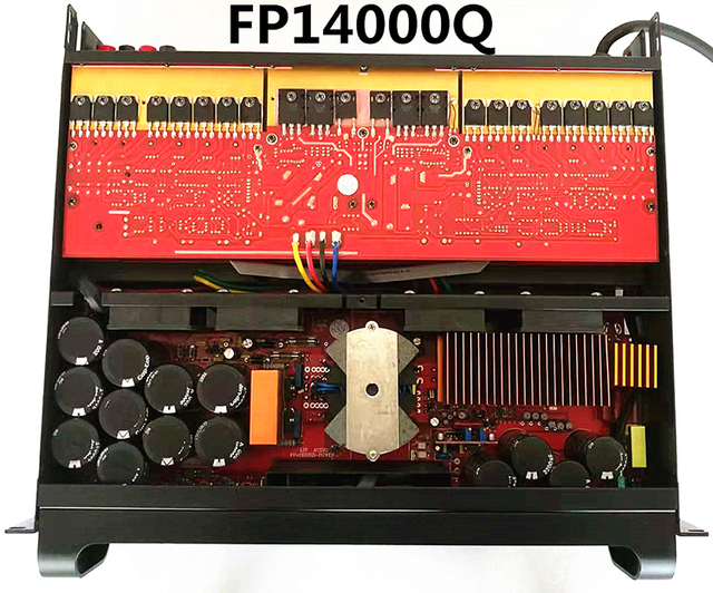 Roland Crown 2 Channel 2x2400W Switching Power FP14000 Amplifier 8 Impedance Durable Metal Shell for Surround Sound Systems